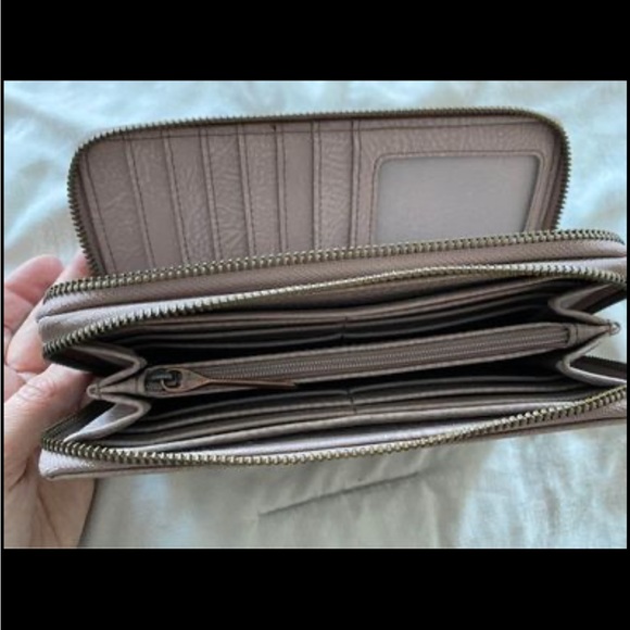 Matt & Nat dusty rose Sublime wallet - Picture 2 of 3